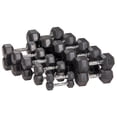 thumbnail image 5 of Signature Fitness Hex Dumbbells Strength Training Workout Equipment Set, 45 lbs, 5 of 5