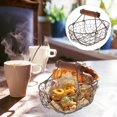 thumbnail image 2 of MasteelfCA Desktop Decoration Fruit Basket Multifunctional Egg Iron Basket for Daily Use, 2 of 8