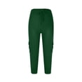 thumbnail image 1 of Plus Size Capris for Women Cargo Cropped Pant with Pockets Drawstring Casual Summer Pants E-2-Green, 1 of 7