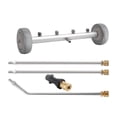 thumbnail image 1 of davian Pressure Washer Undercarriage Cleaner Premium Stainless Steel Universal under Car Cleaner with Extension Rods Water Broom Undercarriage Sprayer Suitab with Connector, 1 of 8