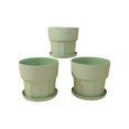thumbnail image 1 of Dalazy 3 Pieces Roots Control Plant Flower Pot Nordic Style Gallon Succulent Flowerpot Garden Plastic Planter Bedroom Green/L, 1 of 6