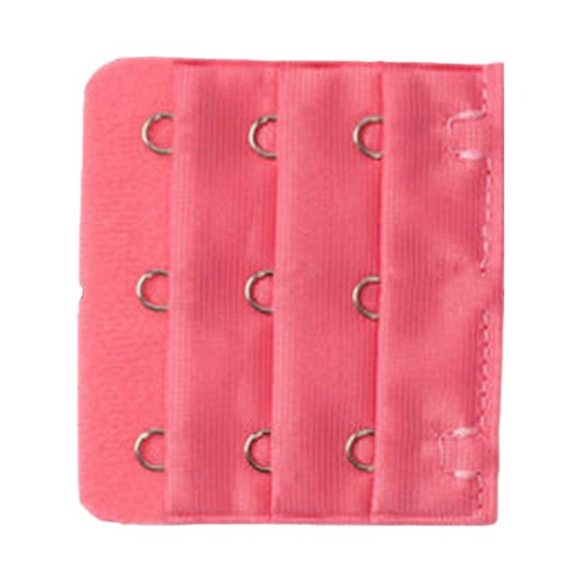 Extension Strap Bra Extender Buckle 3 Hook Women Accessories Practical Elastic Multicolor Clips Tight 3 Rows Underwear red