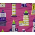 thumbnail image 5 of oneOone Polyester Spandex Yellow Fabric Sea Lighthouse Craft Projects Decor Fabric Printed By The Yard 56 Inch Wide, 5 of 5