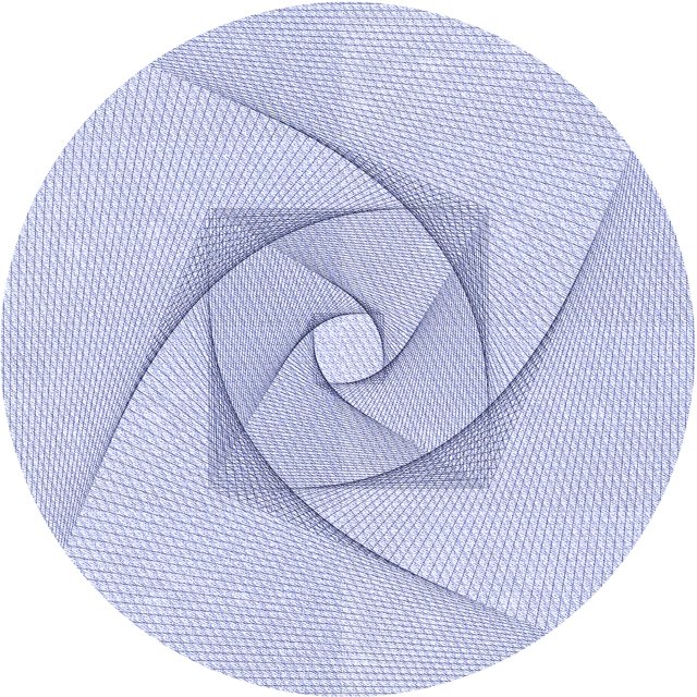 Ahgly Company Tapis d'Intérieur Lavable en Machine Carré Lavande Bleu, 3 Pieds Carré