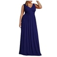 thumbnail image 1 of UPPADA Robe Grande Taille pour Invitées de Mariage pour Femmes, Manches Courtes, Robe de Bal de Mariage, Robe de Bal Formelle, Robe Longueur au Sol, Robe Cocktail, Robe Portefeuille Formelle de Mariage, Offres Éclair, 1 of 6