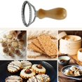 thumbnail image 4 of GUOOL Classical Ravioli Cutter Zinc Alloy Pasta Cutter Mould Wood Handle for Pasta Pierogi Press Stamps Kitchen Attachment oval, 4 of 9