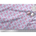 thumbnail image 3 of Soimoi Poly Georgette Fabric Dot & Floral Artistic Print Sewing Fabric Yard 42 Inch Wide, 3 of 5