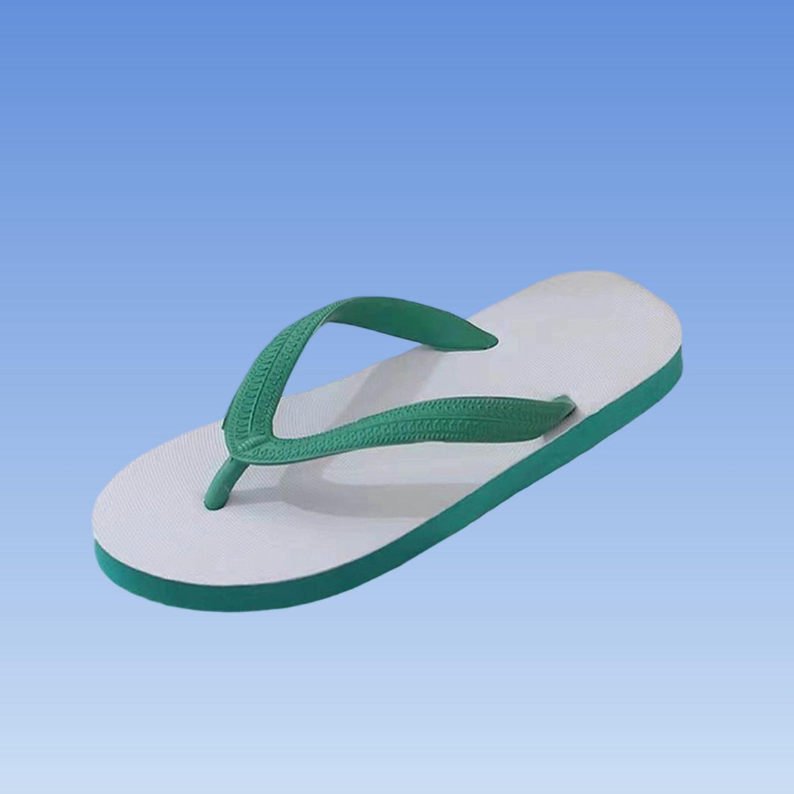 RXMEKW Flip Flop Sandals for Women, Rubber Slip-On with Embossed
