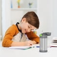 thumbnail image 2 of Bouteille isolée à pression de 12 Oz avec paille Funtainer de Thermos, Grise, 2 of 2