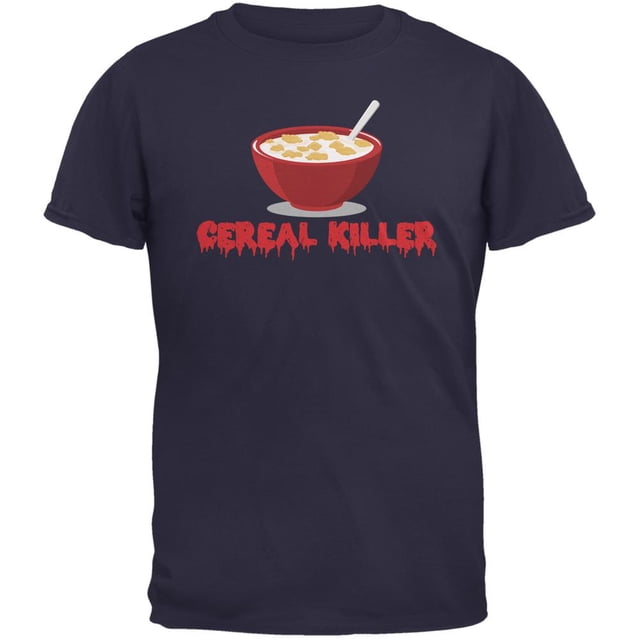 Cereal Killer Navy Adult T-Shirt