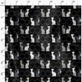 thumbnail image 3 of Soimoi Black Rayon Fabric Quatrefoil Cat Animal Fabric Prints by Yard 42 Inch Wide, 3 of 6
