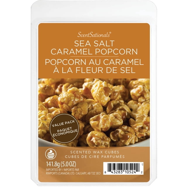 ScentSationals Scented Wax Cubes Value Pack - Sea Salt Caramel Popcorn