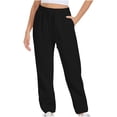 thumbnail image 1 of Timegard Womens Sweatpants Jogger Pants Elastic Waist Solid Color Trousers with Pockets Workout Pants, 1 of 1