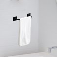 thumbnail image 4 of Durable Over Cabinet Towel Bar Shelf Removable Washcloths Rack Hanger Hook Hand short black, 4 of 7