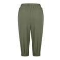 thumbnail image 4 of Timegard Shorts pour Femmes, Taille Haute Élastique, Cordon de Serrage, Bas Resserré, Shorts Mi-Cuisse Décontractés avec Poches, 4 of 6