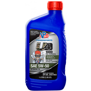 VP Racing Fuels Oil VP7165503 Powersports; SAE 5W-50; Synthetic; 1.05 Quart Bottle; Single
