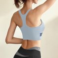 thumbnail image 3 of Yuyuzo Sports Bras for Women Wireless Full Coverage Colorblock Seamless Racerback Push up Workout Tank Tops, 3 of 3