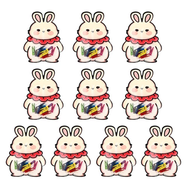 Hinati Limited Time Deal 10Pcs Snack Bags for Kids Reusable Bags Cute Cookie Bags Gift Bags with Handles Multiple Uses Gift Bags for Popcorn, Snack and Cookie Candy Bags