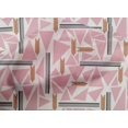 thumbnail image 4 of oneOone Cotton Poplin Fabric Triangle & Line Geometric Fabric Prints By Yard 56 Inch Wide, 4 of 4