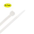 thumbnail image 1 of Unique Bargains Nylon Cable Ties 16-Inch Self-Locking Zip Ties 0.2-Inch Width White 50pcs, 1 of 2