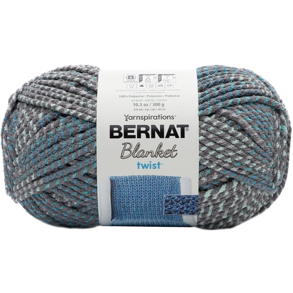 Bernat® Fil Couverture Twist™, Polyester #6 Super Volumineux, 10,5oz/300g, 220 Yards