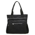 thumbnail image 2 of Lubelski Sac à Main Décontracté pour Femmes Couleur Unie Multi-Poches Zip Sac de Rangement en Nylon, 2 of 7