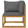 thumbnail image 3 of vidaXL 5 Piece Garden Lounge Set with Cushions Solid Acacia Wood, 3 of 5