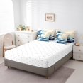 thumbnail image 4 of YST Japanese Style 7-Piece Comforter Set, Hand Drawn Motifs Bedding, Queen Size Bed in a Bag, 4 of 5