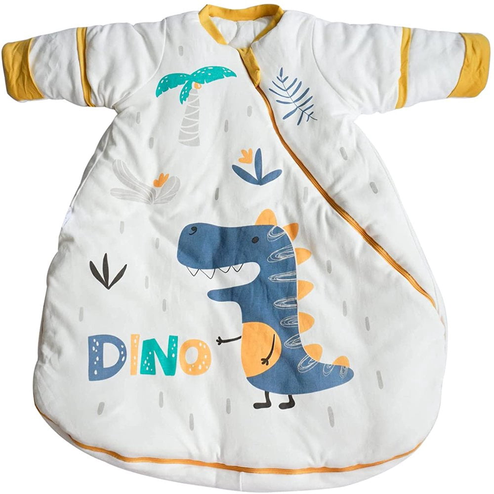 MesaSe Baby Wearable Blankets with Detachable Sleeves Newborn Sleeping Sack Two Way Zipper