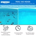 thumbnail image 4 of SWIMLINE HYDROTOOLS Manual Vacuum Head Attachment For Inground & Above Ground Pools |Weighted Flexible Swimming Pool Vac Head Rectangle Shape W/ Wheels| Swivel Hose 1-1/4 or 1-1/2â€™â€™| Clean 8150, 4 of 4