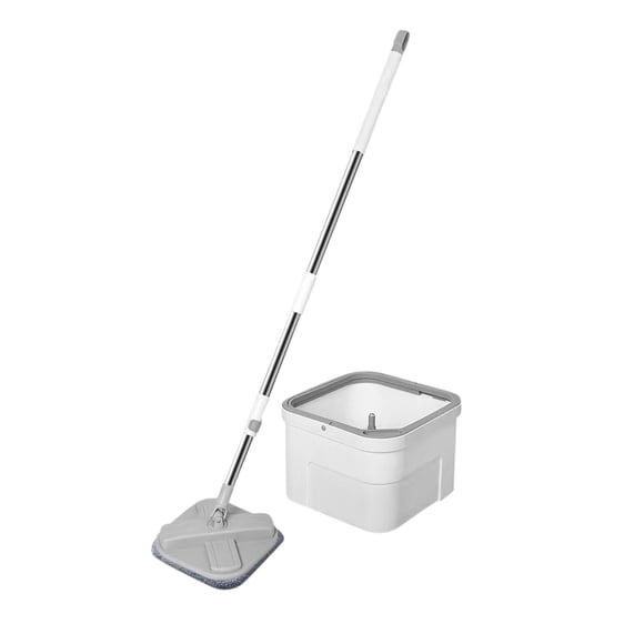 Bzdzmqm Vadrouille Auto-Nettoyante, Ensemble Vadrouille et Seau avec Essoreuse, Vadrouille pour le Nettoyage des Planchers, Vadrouille Séparant l'Eau Propre et l'Eau Sale, Utilisation Humide et Sèche Offres du Jour Liquidation Prime, A