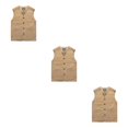 thumbnail image 1 of Youkk Classic And Versatile Dad Wear Waistcoat With Multiple Pockets Multi-pockets khaki L 3Set, 1 of 6