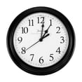 thumbnail image 1 of Uxcell Horloge Murale de 9 Pouces Quartz à Piles Silencieuse Horloges Murales Rondes Noir, 1 of 6