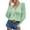 Vert, variante sur Cardigan Élégant pour Femme à Manches Longues, Col en V, Ouvert à l'Avant, Chandail Tricoté Léger, Pièce Superposée Décontractée et Tendance pour le Quotidien