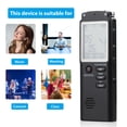 thumbnail image 2 of 32GB/16GB Digital Voice Activated Recorder for Lectures, 12Hours Sound Audio Recorder Dictaphone Voice Activated Recorder Recording Device with Playback, Microphone, Earphone, Phone Cable,etc, 2 of 7