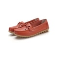 thumbnail image 1 of MAWCLOS Ladies Moccasins Comfort Nursing Shoes Slip On Resistant Loafers Bow Work Boat Shoe Orange 7, 1 of 3