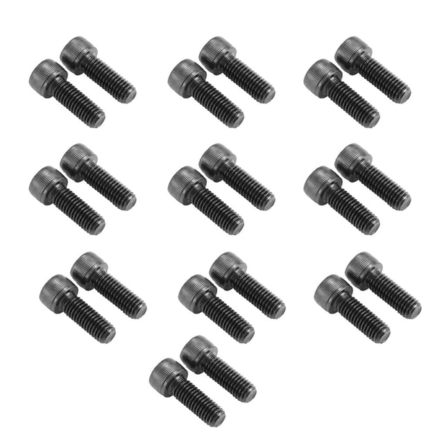 kurtrusly 20 Pièces Alliage Hexagonal Vis Lisses Culasse Vis Boulons Écrou Fixation Entretien Mécanique Réparation M8x40 Demi 1Set