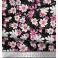 thumbnail image 2 of Soimoi Poly Georgette Fabric Cosmos Floral Print Fabric by The Yard 52 Inch Wide, 2 of 3