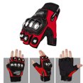 thumbnail image 3 of Madmotor Half-Finger, Steel Outdoor Knuckle L, Red Alloy Steel Motorcycle for Men Motorcycle Gloves, 3 of 9