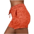thumbnail image 1 of Swstbby Summer Savings Clearance 2025! Womens Summer Shorts Plus Size, Spring Summer Solid Color Pockets Yoga Drawstring Outwear Sports Shorts for Women Red S, 1 of 5