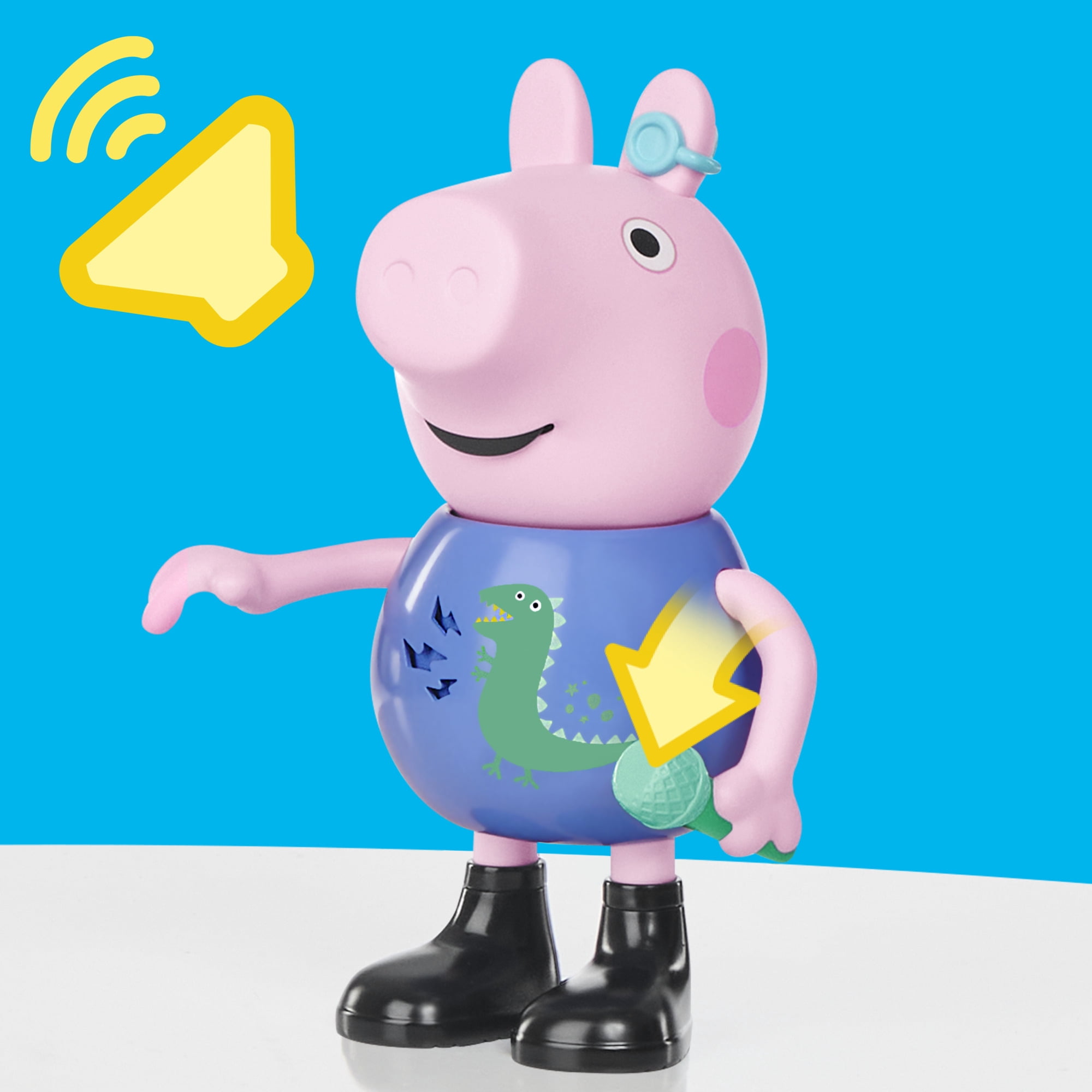 Jouets Peppa Pig Figurine George qui chante et fait des blagues, jouets musicaux préscolaires pour garçons et filles, 3 ans et plus - Version française