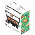 thumbnail image 3 of Chefman 3-in-1 Panini Press & Grill, 4-Slice Non-Stick, Opens Flat - Stainless Steel, New, 3 of 9