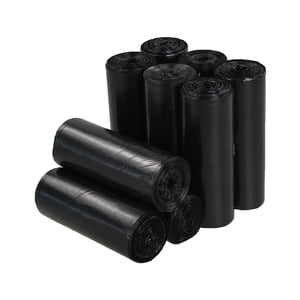 Saedy 8 gallon Kitchen Trash Bags, Black Garbage Bags, 200 Counts