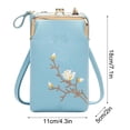 thumbnail image 4 of Tyidzon Women Sling -Body Wallet With Mobile Cell Phone Small Crossbody Purses For Women, 4 of 6