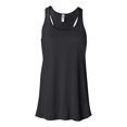 thumbnail image 1 of Bella Ladies Flowy Racerback Tank, L, Black, 1 of 2