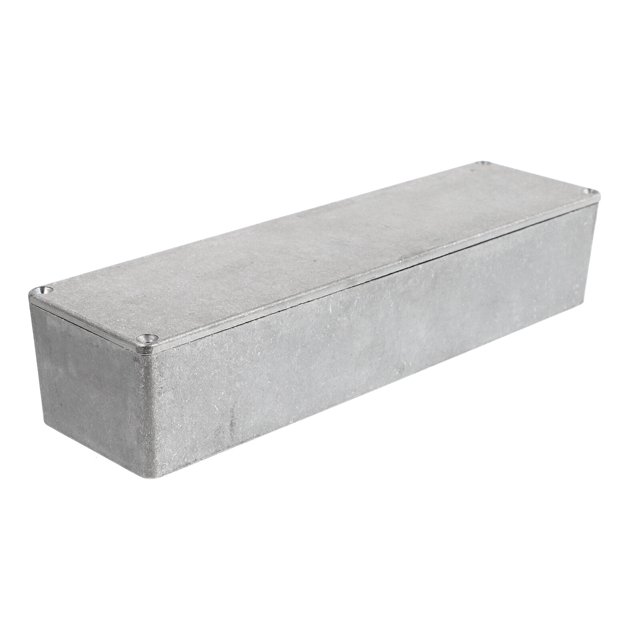 1pc Aluminum Stomp Box Case Guitar Pedal Enclosure Replacement (Silver)