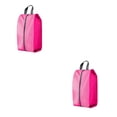 thumbnail image 4 of Wweixi Sac de Rangement Réutilisable pour Chaussures de Voyage Solution Écologique pour le Transport de Chaussures Léger Rose XL 2Set, 4 of 6