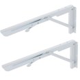 thumbnail image 1 of Elodie L Shape Wall Mount Shelf Brackets Float Corner Brace Hanger Holder Foldable 14inch, 1 of 8