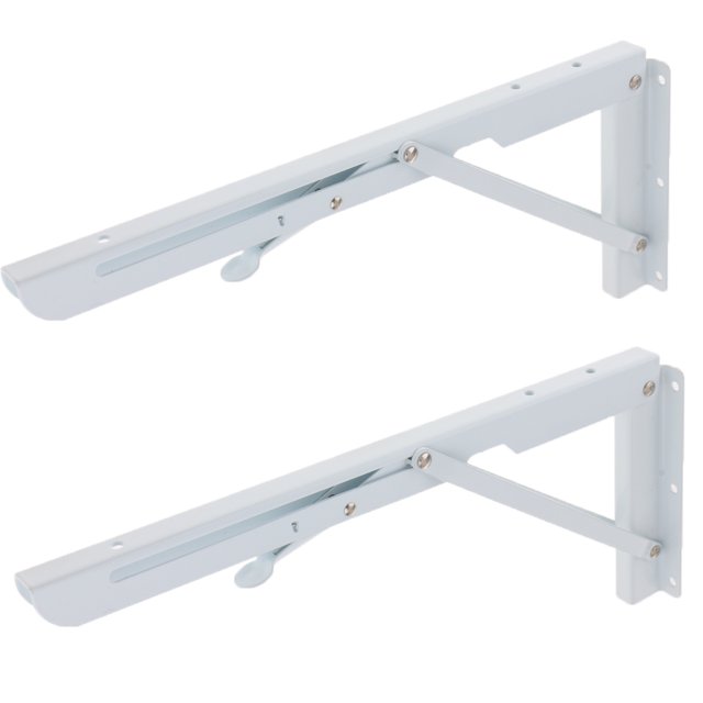 Elodie L Shape Wall Mount Shelf Brackets Float Corner Brace Hanger Holder Foldable 14inch