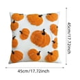 thumbnail image 2 of Halloween Pumpkin Pillow Cover 45x45CM Plus H Fabric 3D Velvet Pattern Multiple Colors for Home Sofa Bed Decorative, 2 of 6